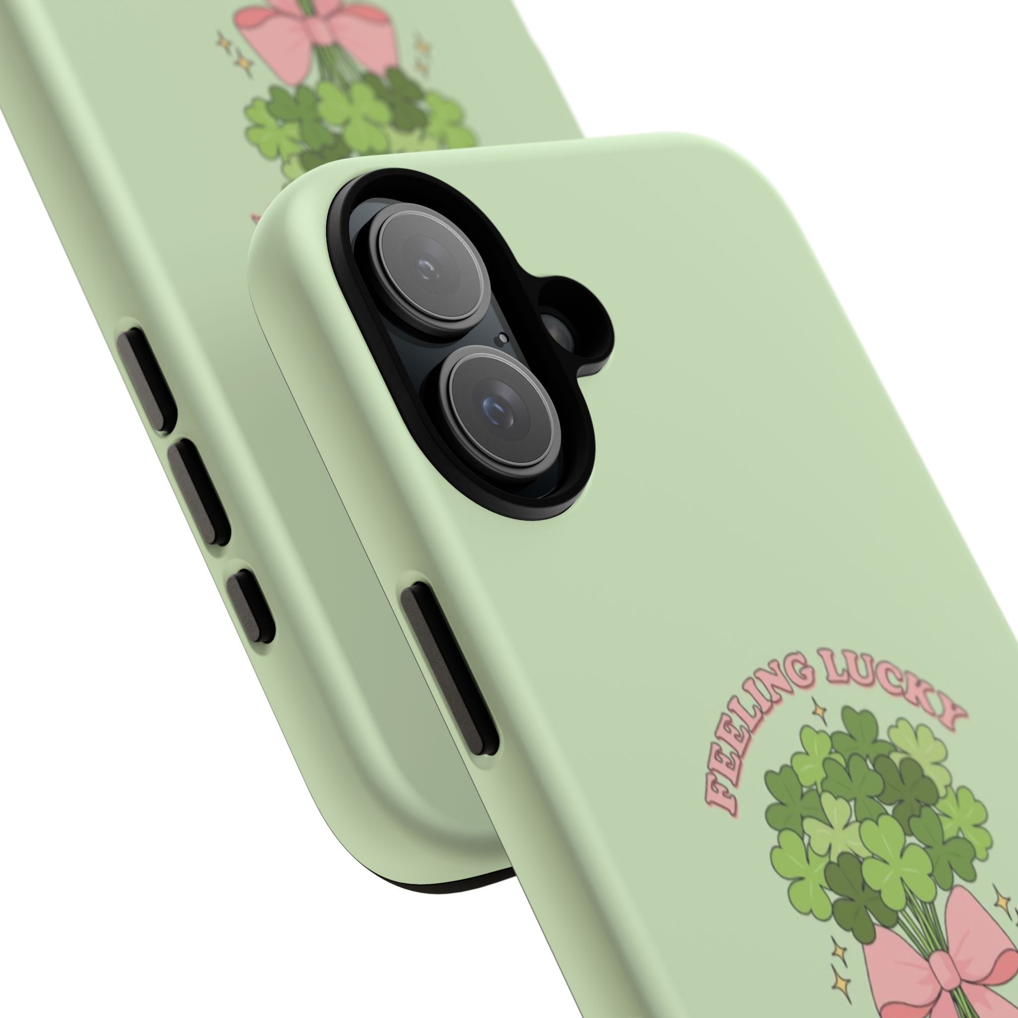 ‘Feeling Lucky' Clover Bouquet Tough Phone Case