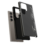 "Forever Blessed" Black Phone Cover