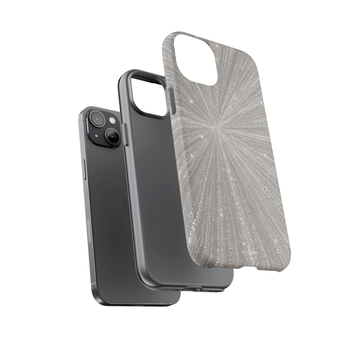 Sparkling Silver Burst Tough Case