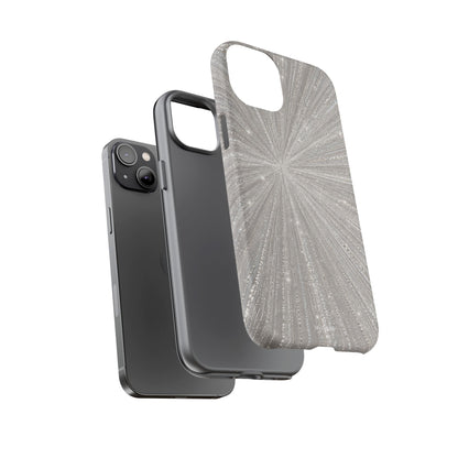 Sparkling Silver Burst Tough Case