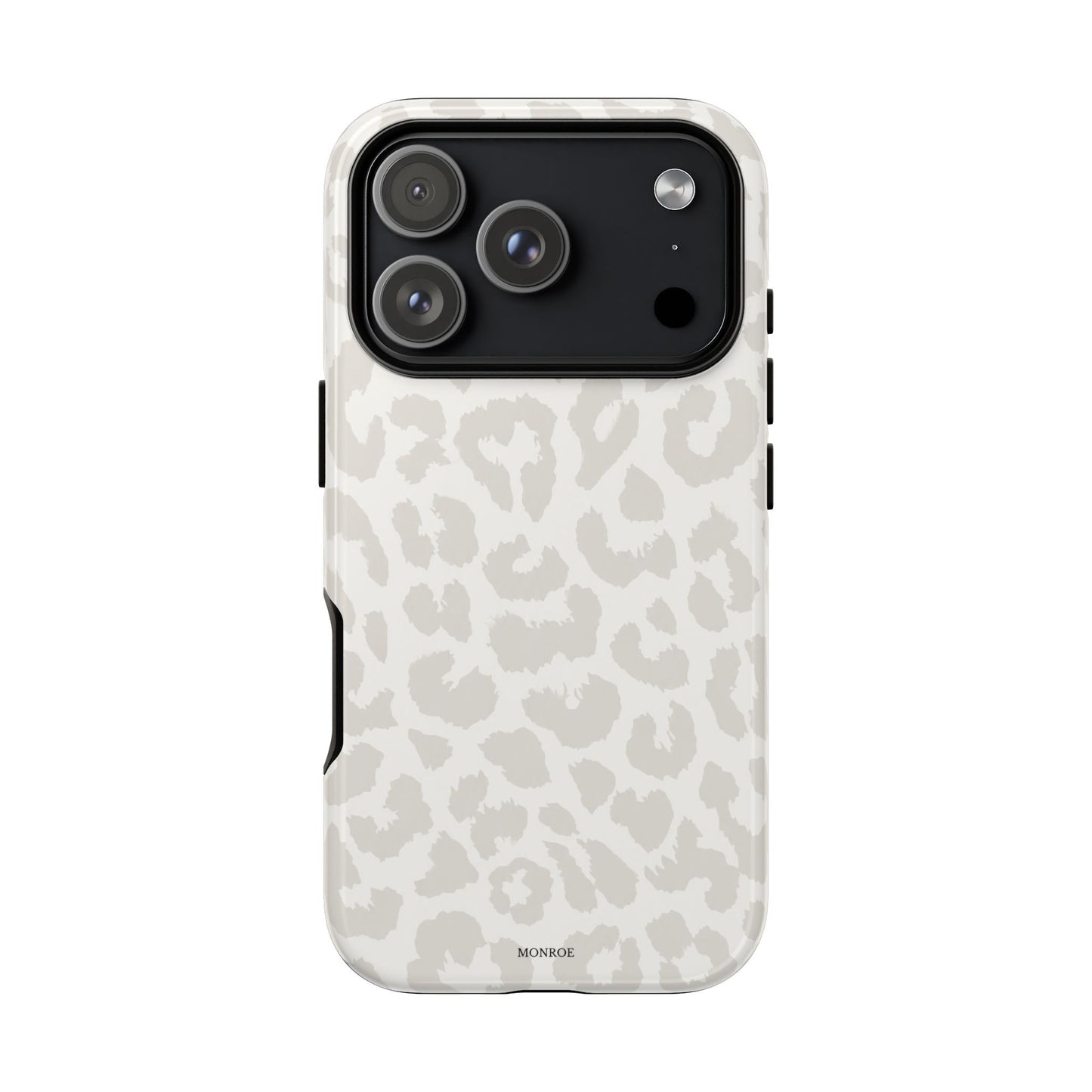 White Leopard Print Tough Case