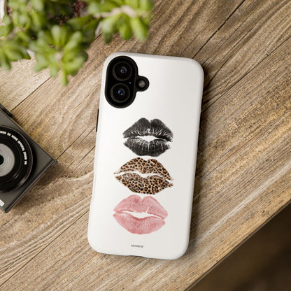 Leopard Glam Lip Tough Case