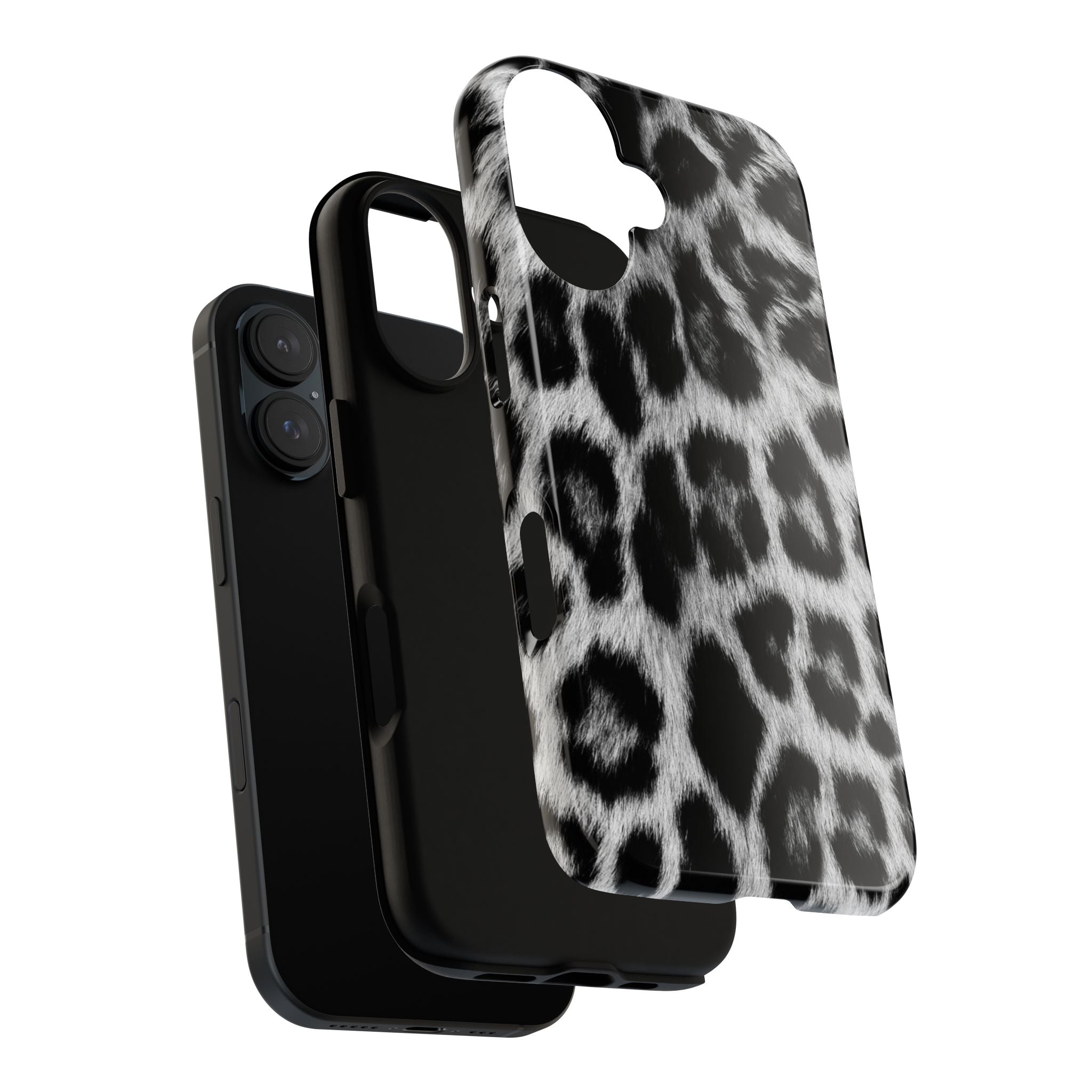 B&W Leopard Phone Case