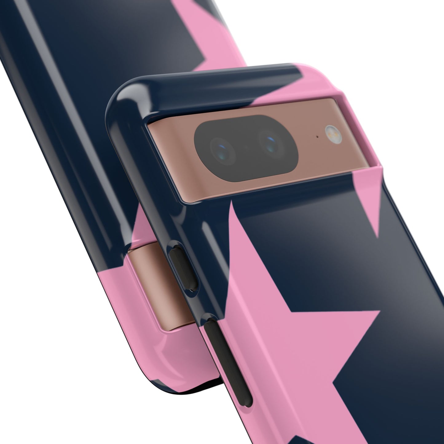 Navy & Pink Star Tough Cover