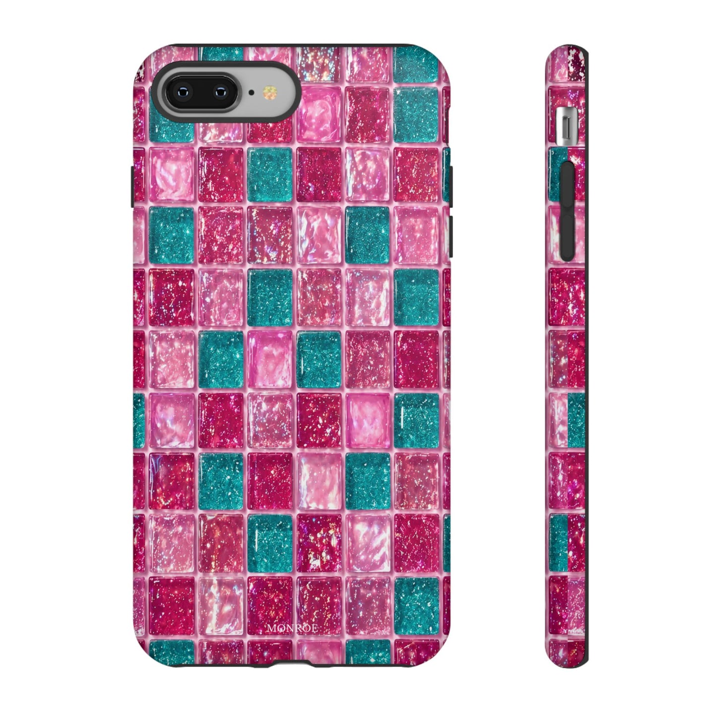 Pink Teal Mosaic Tough Case