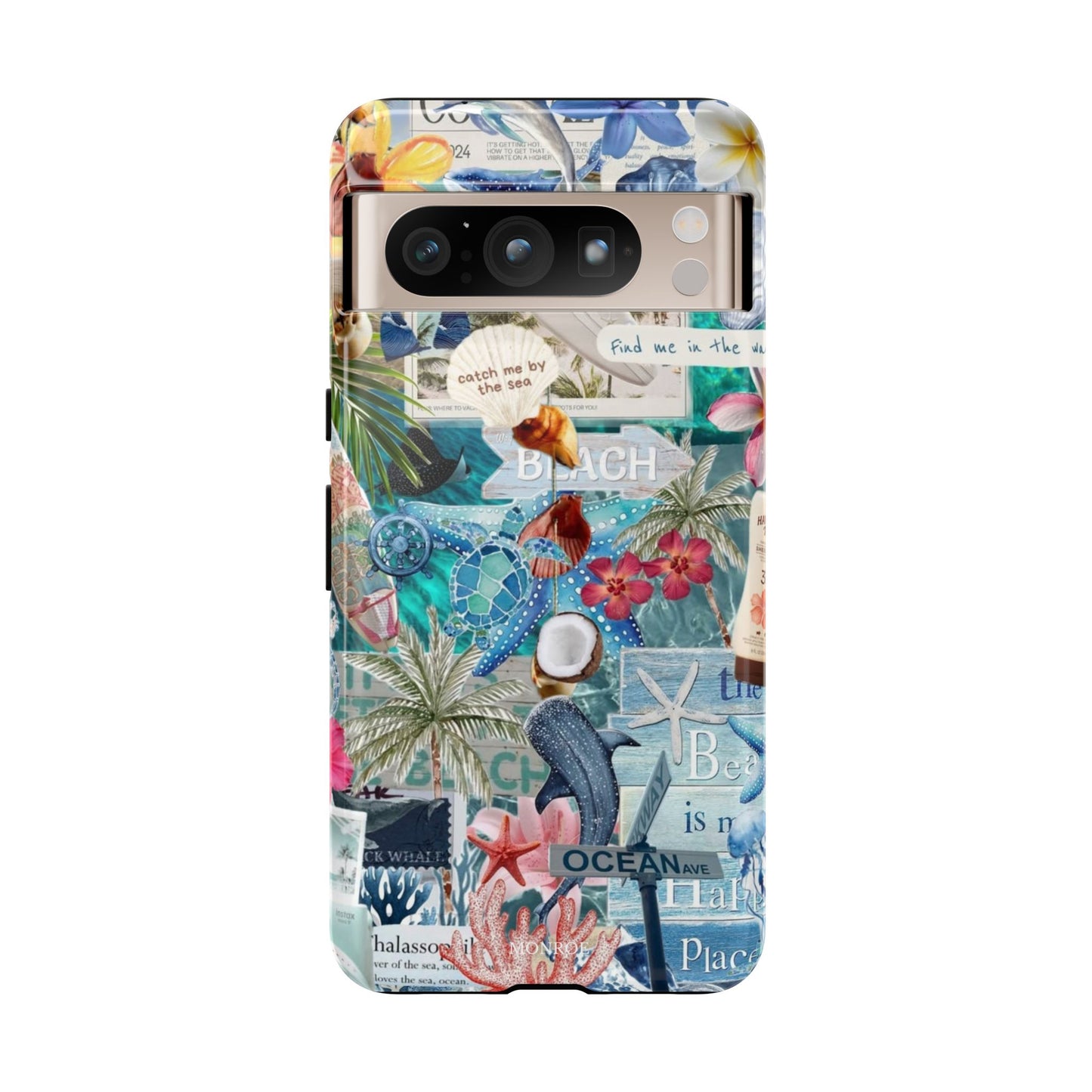 Tropical Beach Collage Tough Case