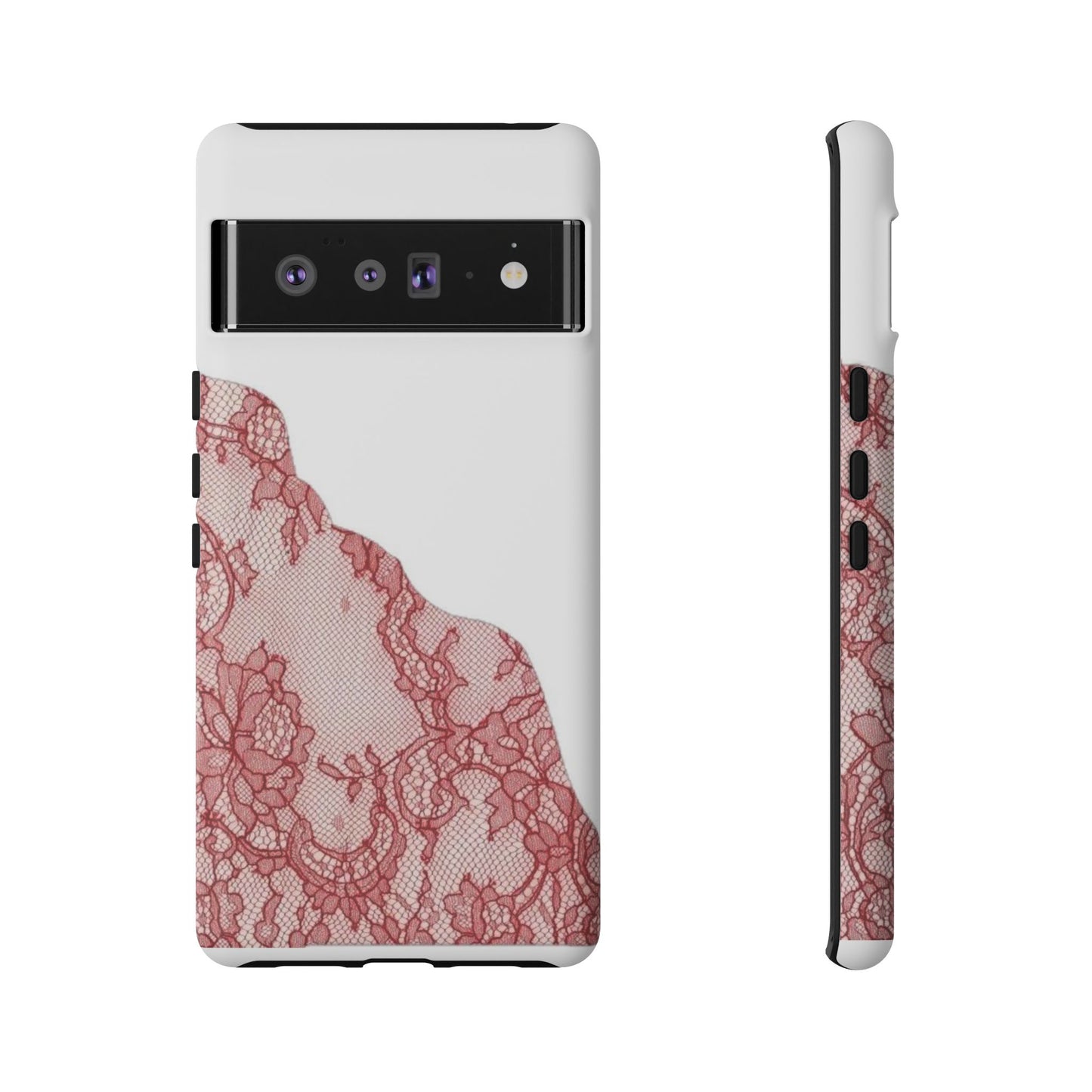 Red Lace Edge Tough Phone Case