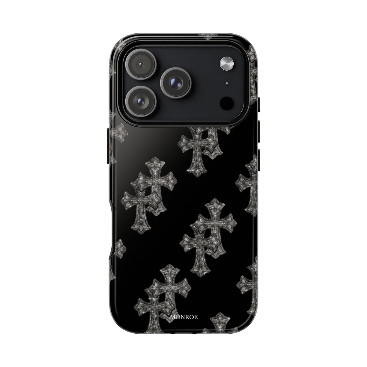 Black Crystal Cross Tough Case