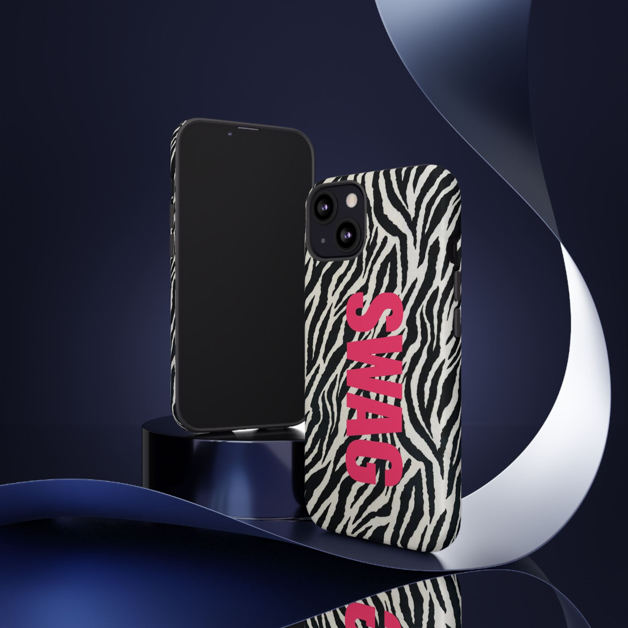 'SWAG' Zebra Print Tough Case