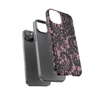 Pink Lace Pattern Tough Phone Case