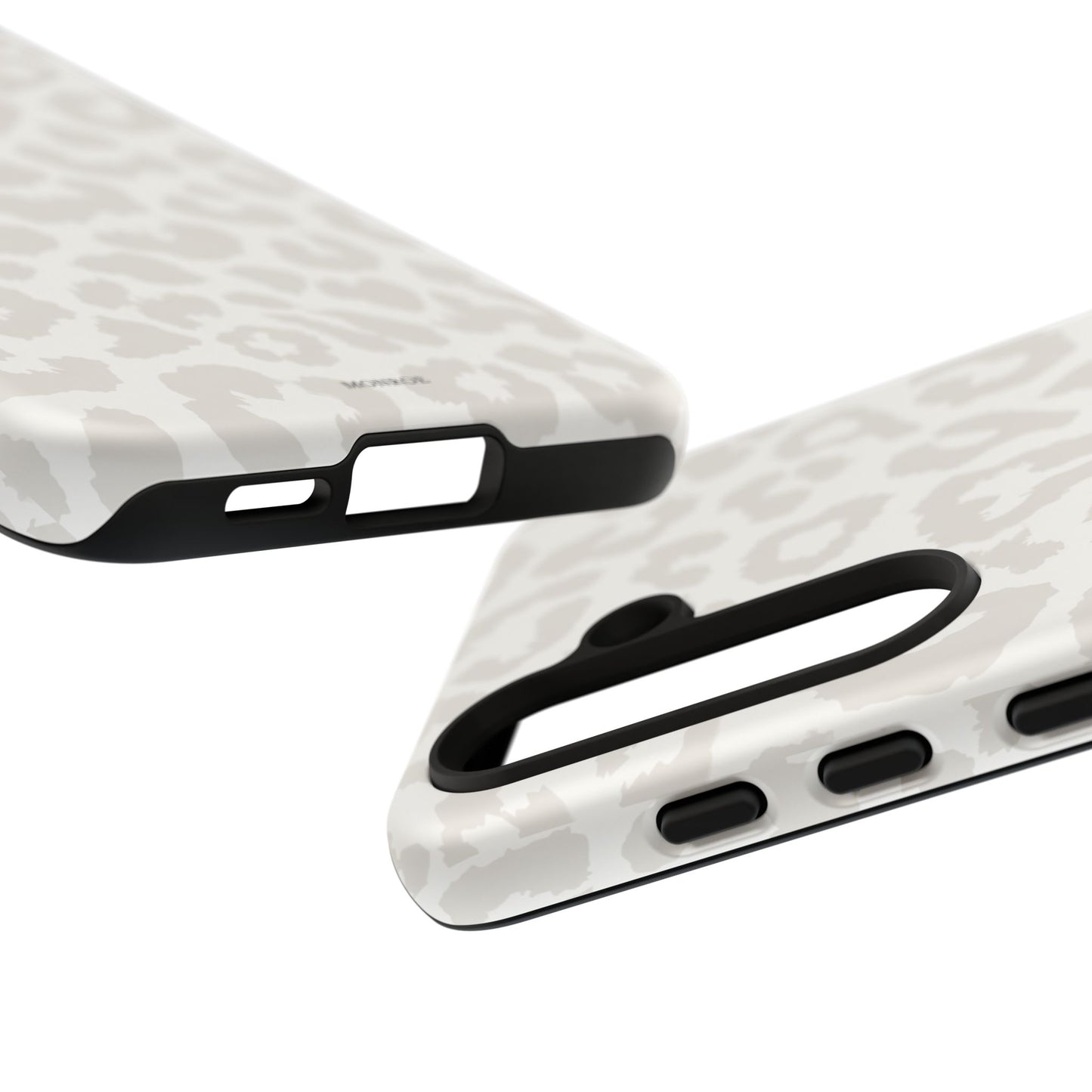 White Leopard Print Tough Case