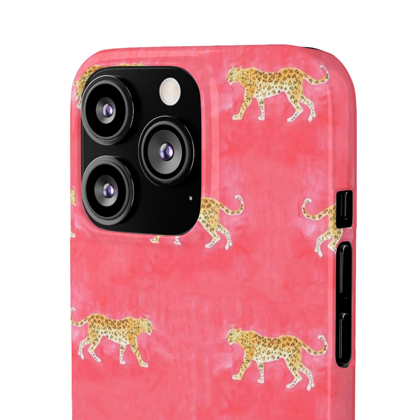 Pink Watercolor Leopard Case