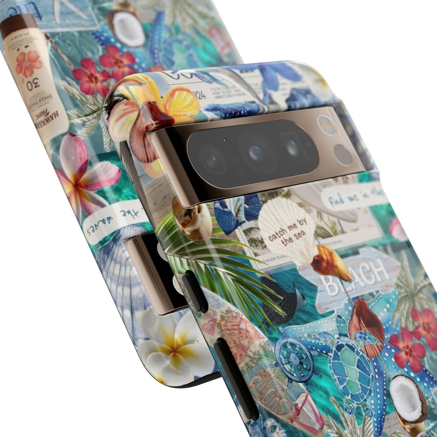Tropical Beach Collage Tough Case