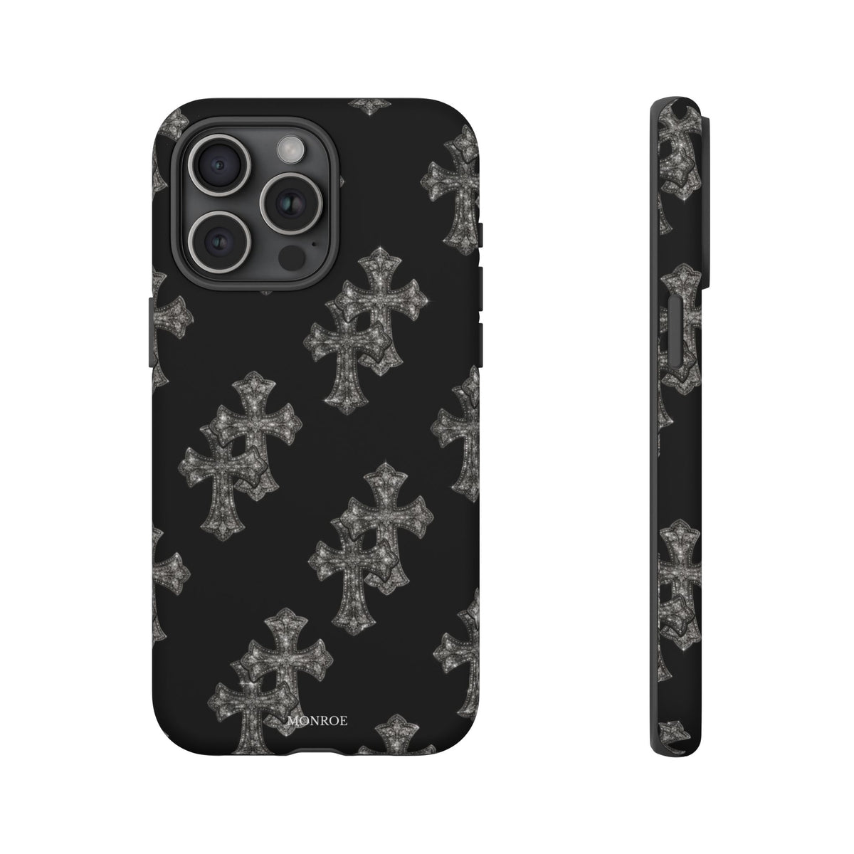 Black Crystal Cross Tough Case