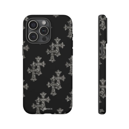 Black Crystal Cross Tough Case