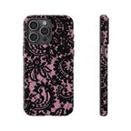 Pink Lace Pattern Tough Phone Case