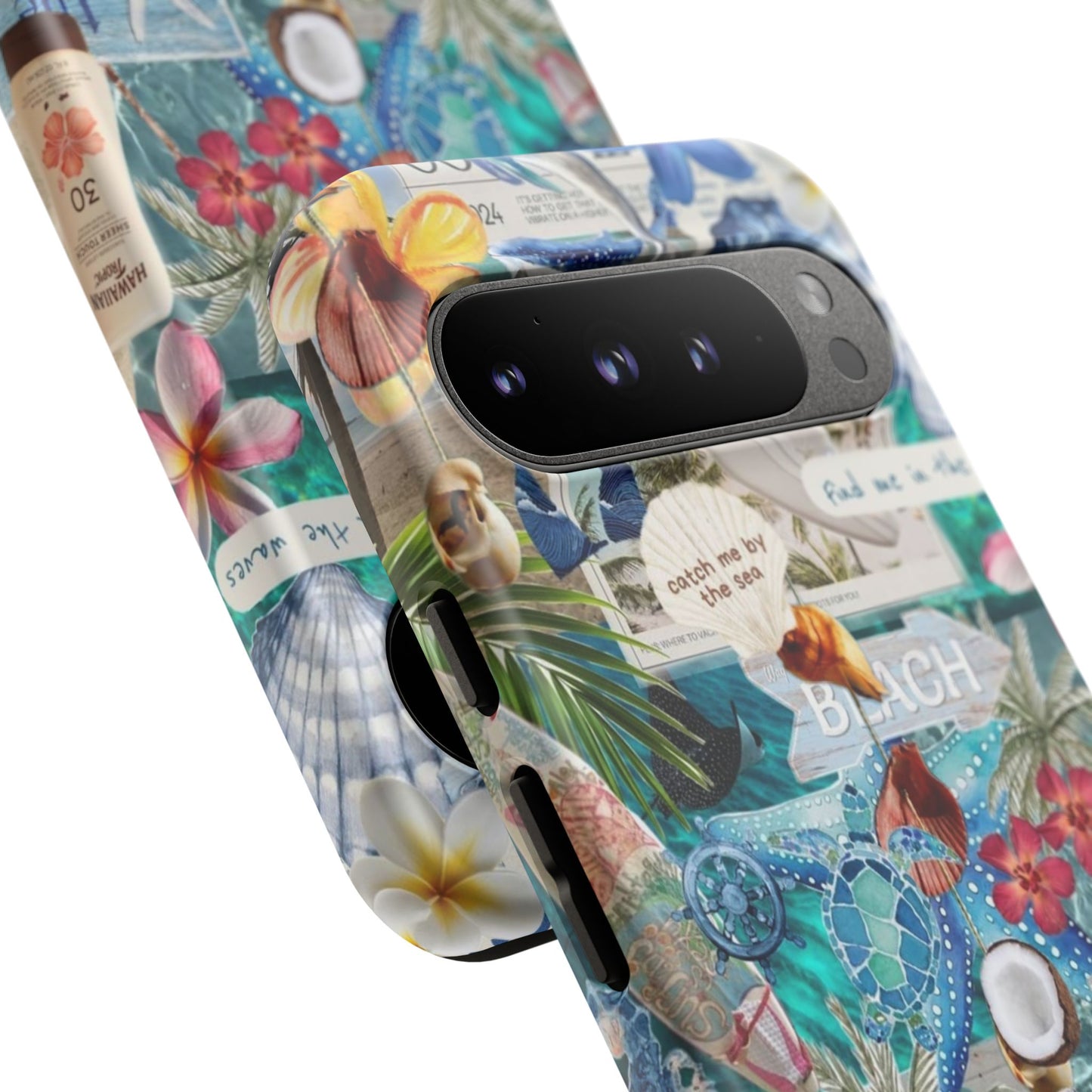 Tropical Beach Collage Tough Case