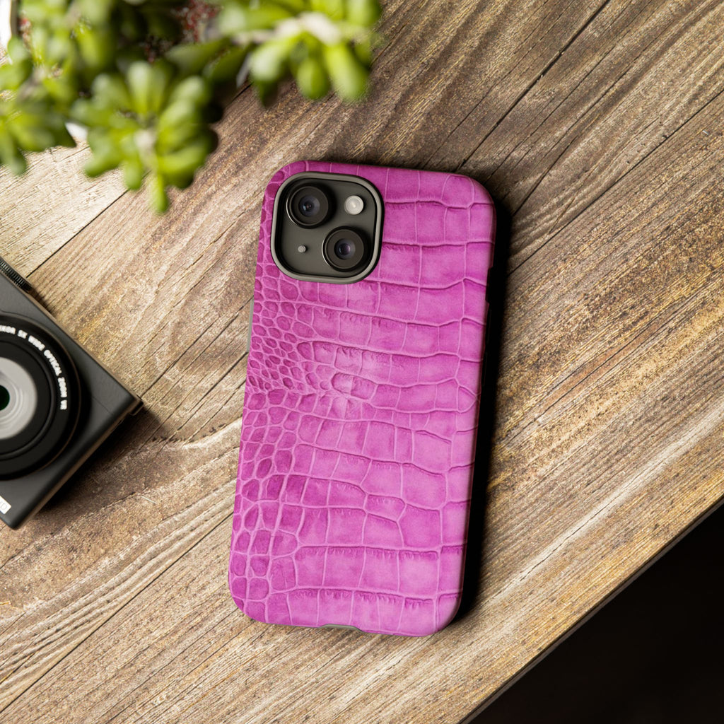 Purple Croc Phone Case