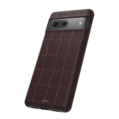 Burgundy Croc Tough Case