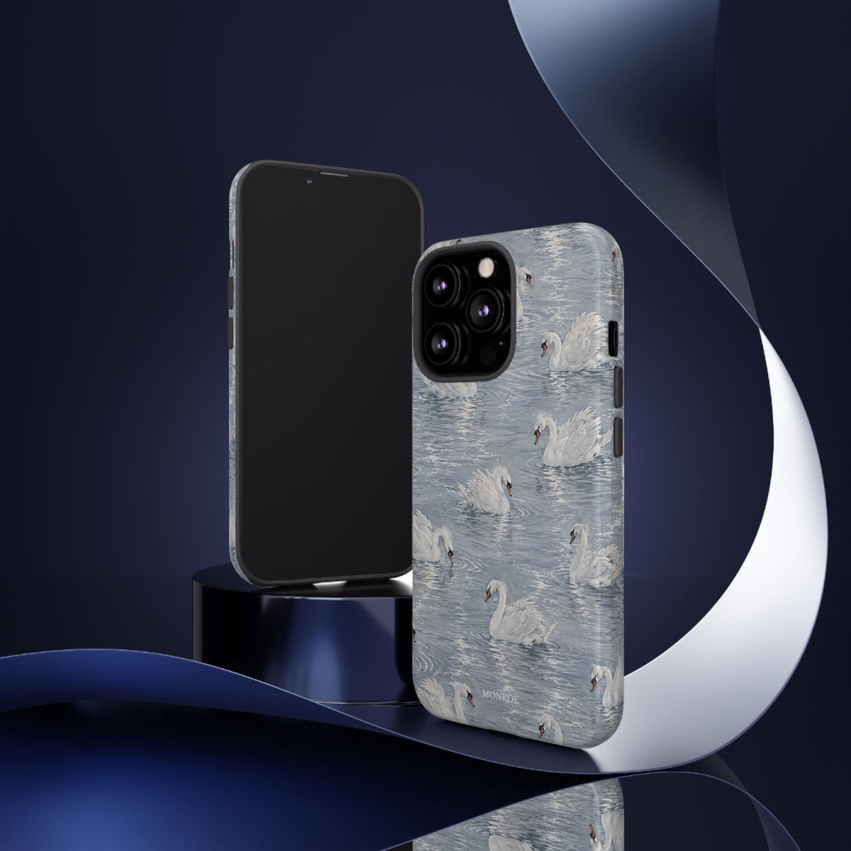 Swan Pattern Tough Case