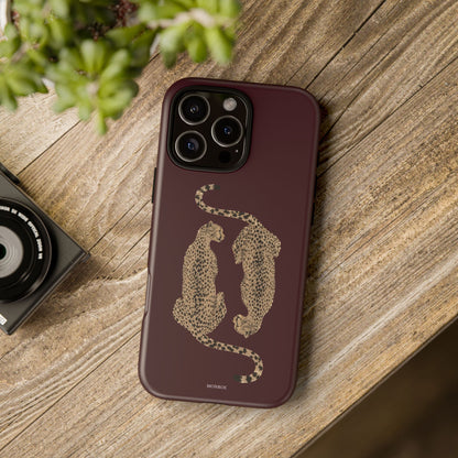 Burgundy Cheetah Tough Case