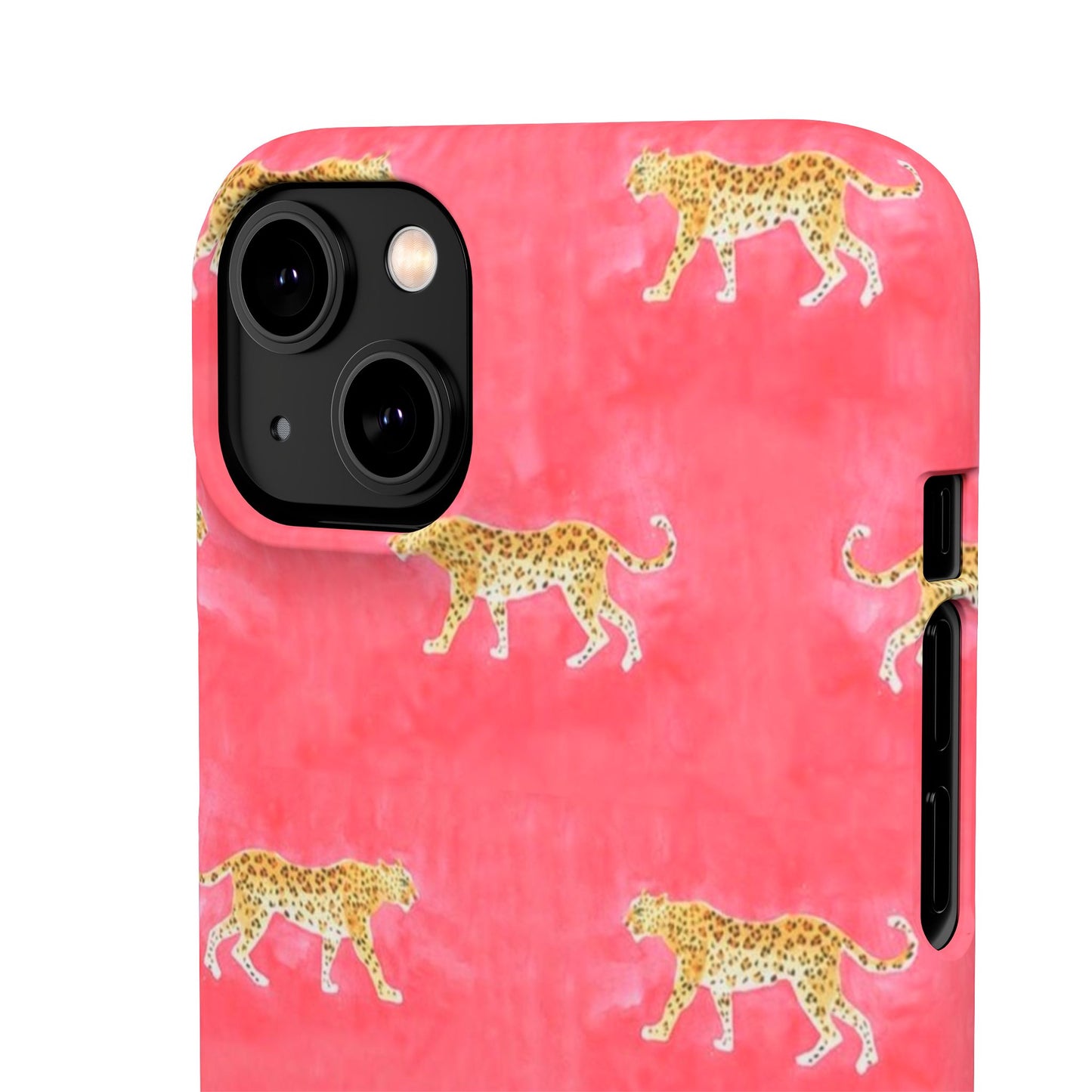 Pink Watercolor Leopard Case