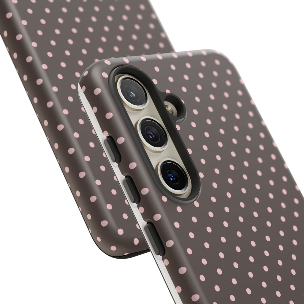 Brown Polka Phone Case