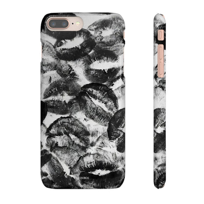 Black & White Kiss Print Case