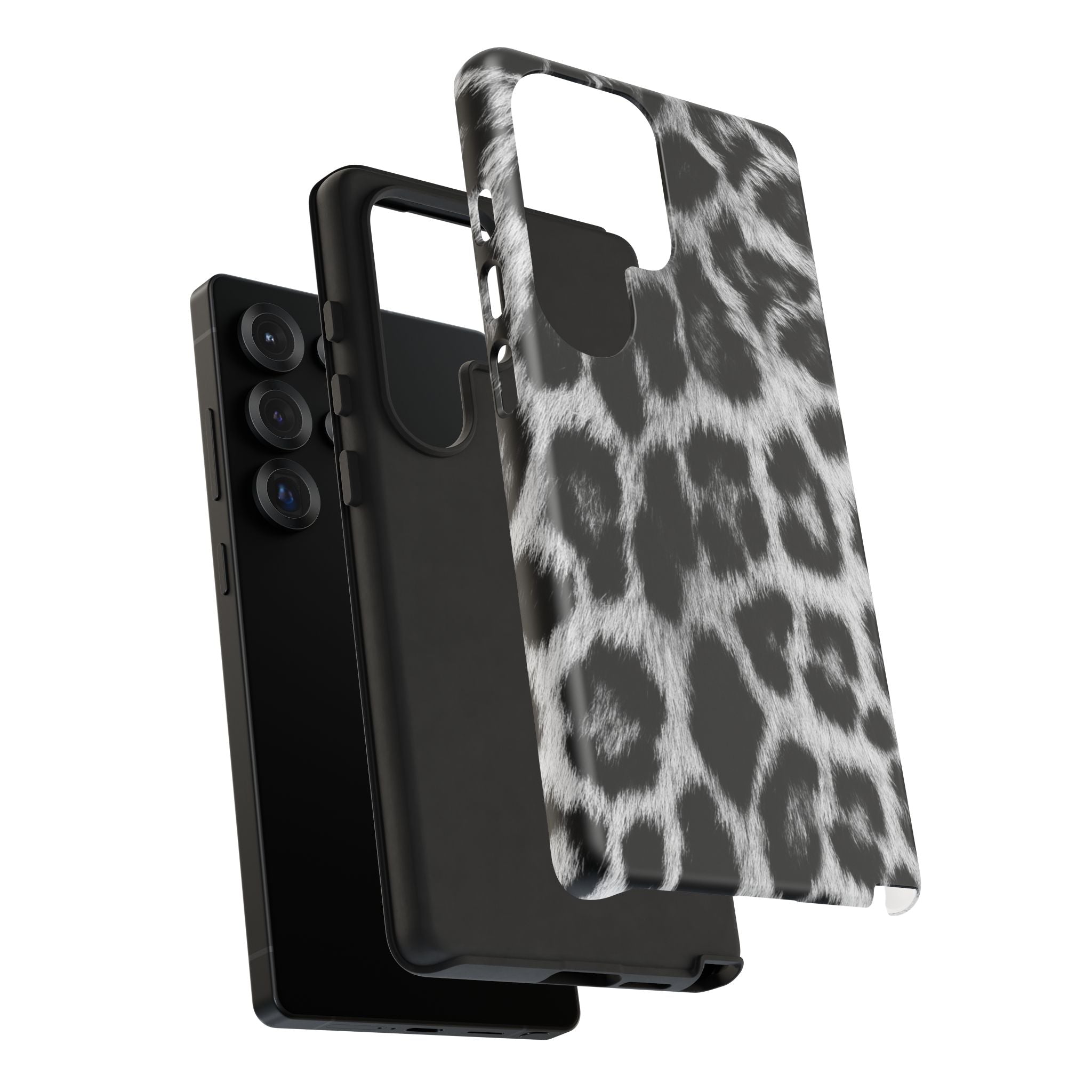 B&W Leopard Phone Case
