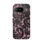 Pink Lace Pattern Tough Phone Case