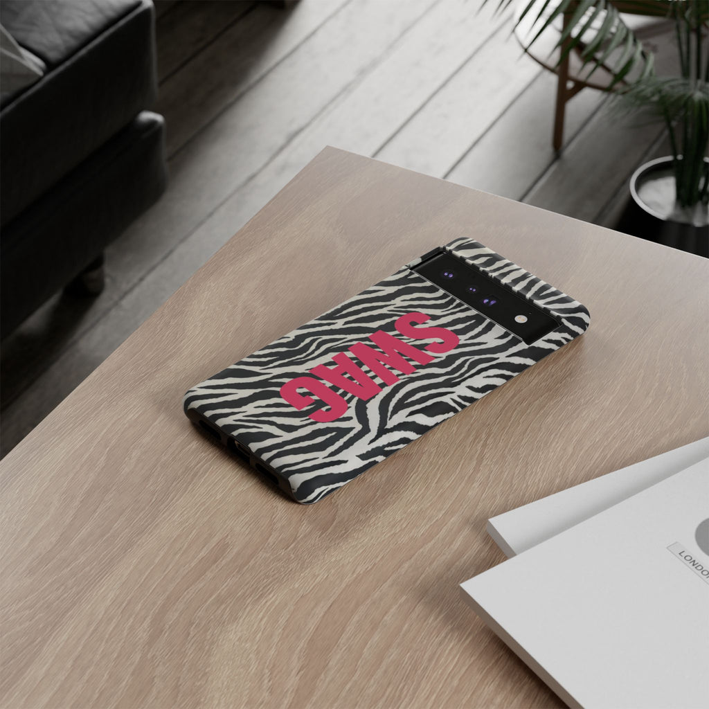 'SWAG' Zebra Print Tough Case