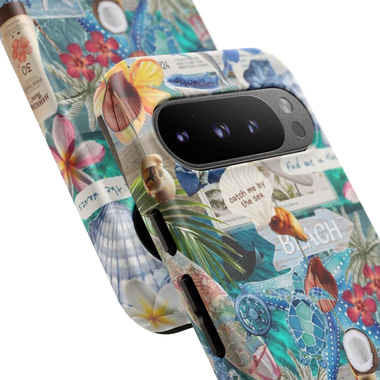 Tropical Beach Collage Tough Case