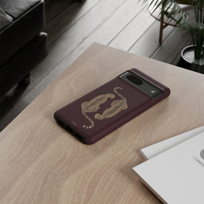 Burgundy Cheetah Tough Case