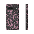 Pink Lace Pattern Tough Phone Case