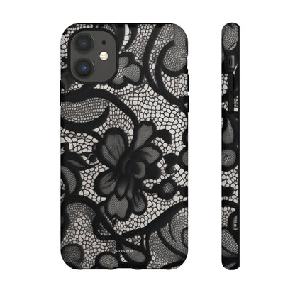 Black Floral Vintage Case