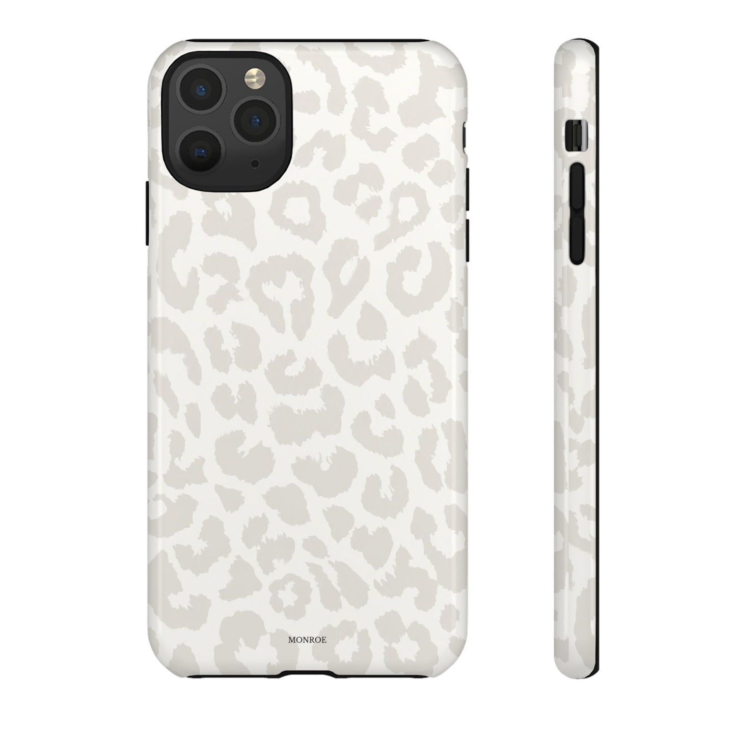 White Leopard Print Tough Case