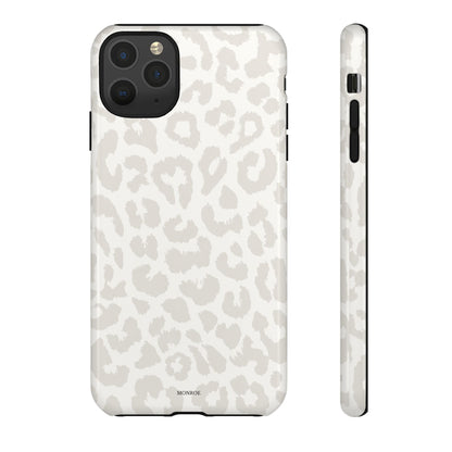 White Leopard Print Tough Case
