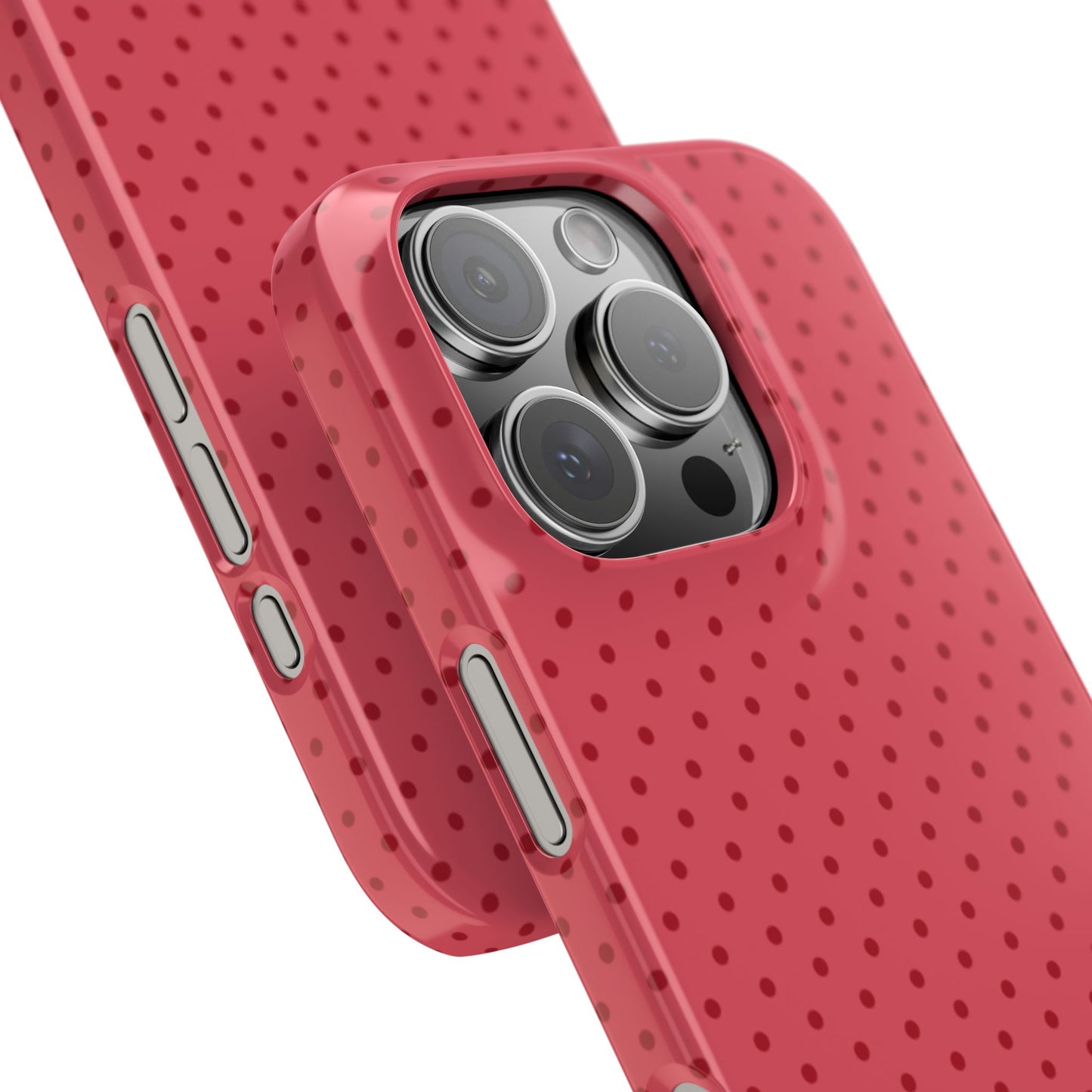 Coral Polka Dot Snap Phone Case