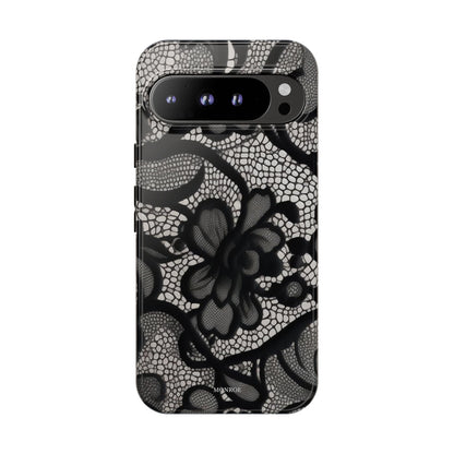 Black Floral Vintage Case