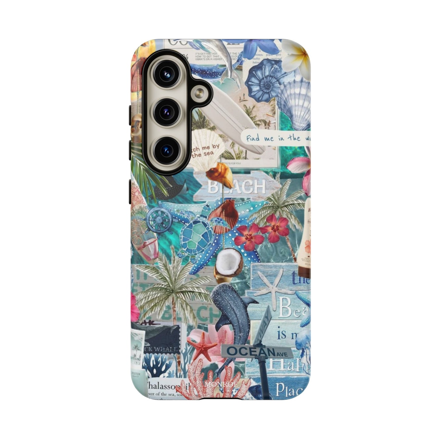 Tropical Beach Collage Tough Case