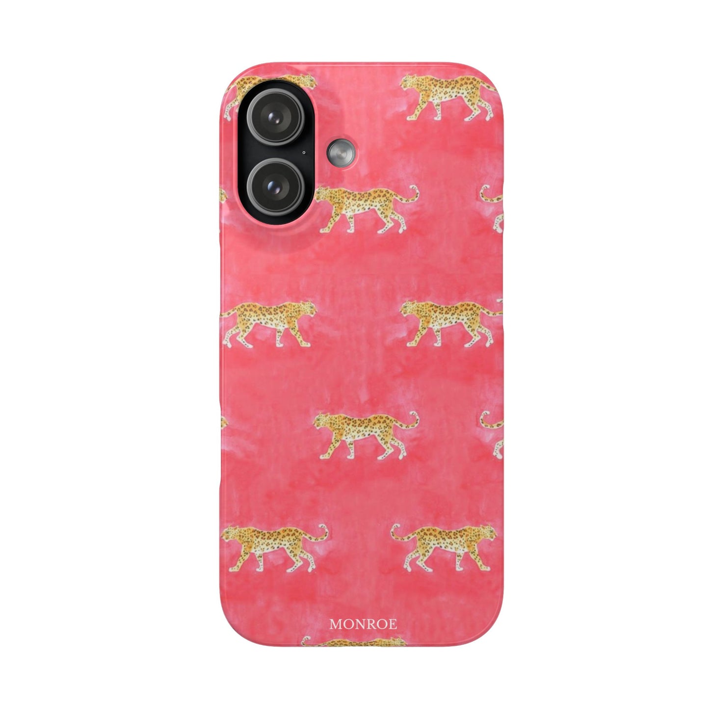 Pink Watercolor Leopard Case