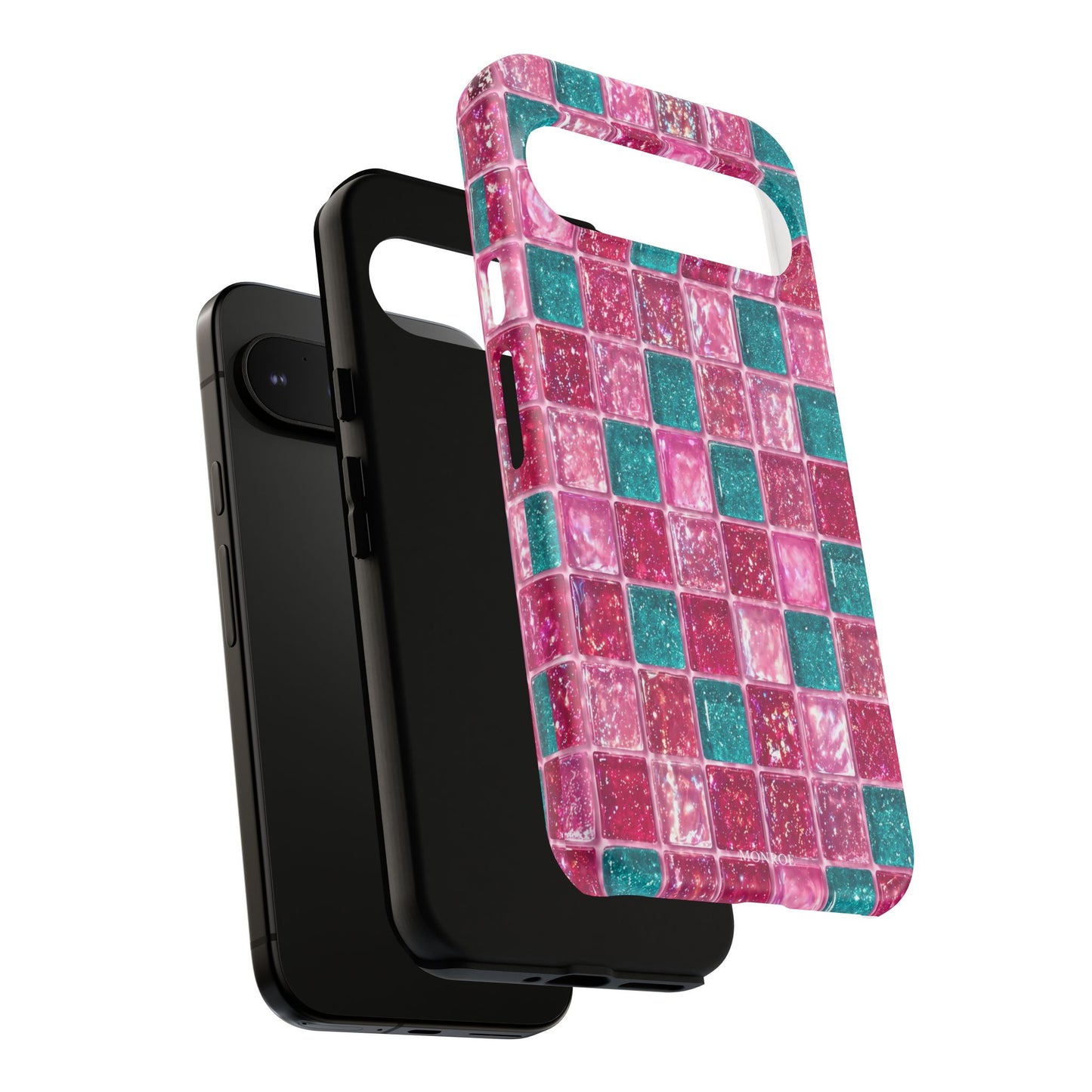 Pink Teal Mosaic Tough Case