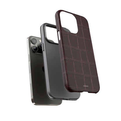 Burgundy Croc Tough Case