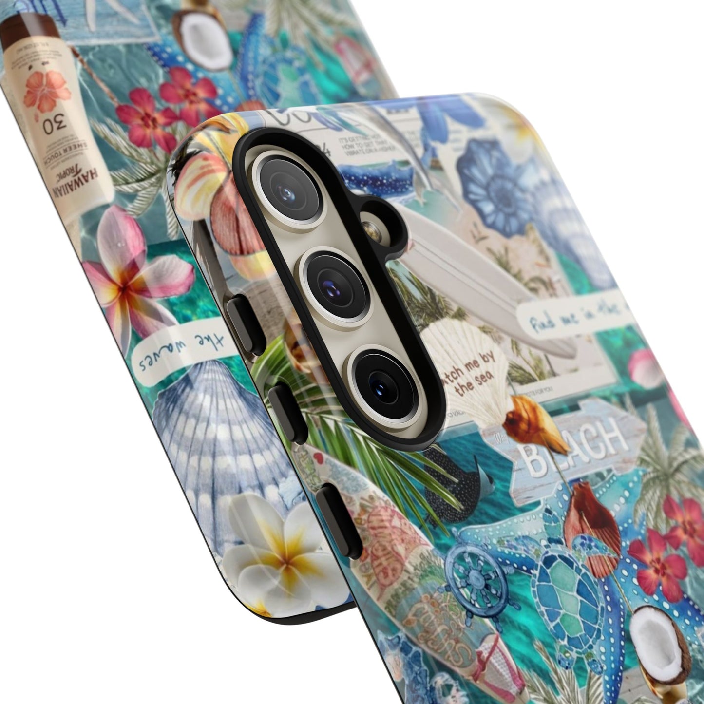 Tropical Beach Collage Tough Case
