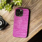 Purple Croc Phone Case