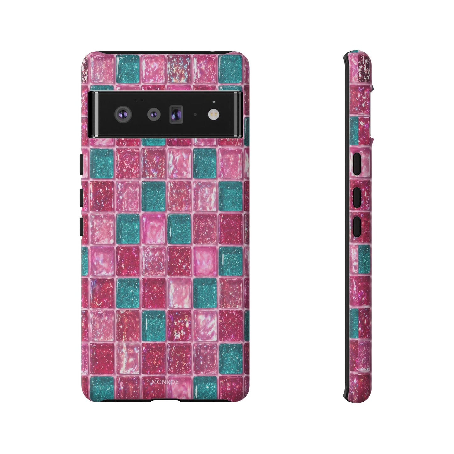 Pink Teal Mosaic Tough Case