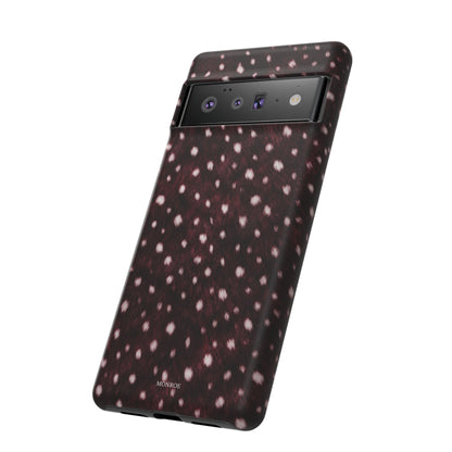 Burgundy Spotted Fur Tough Case