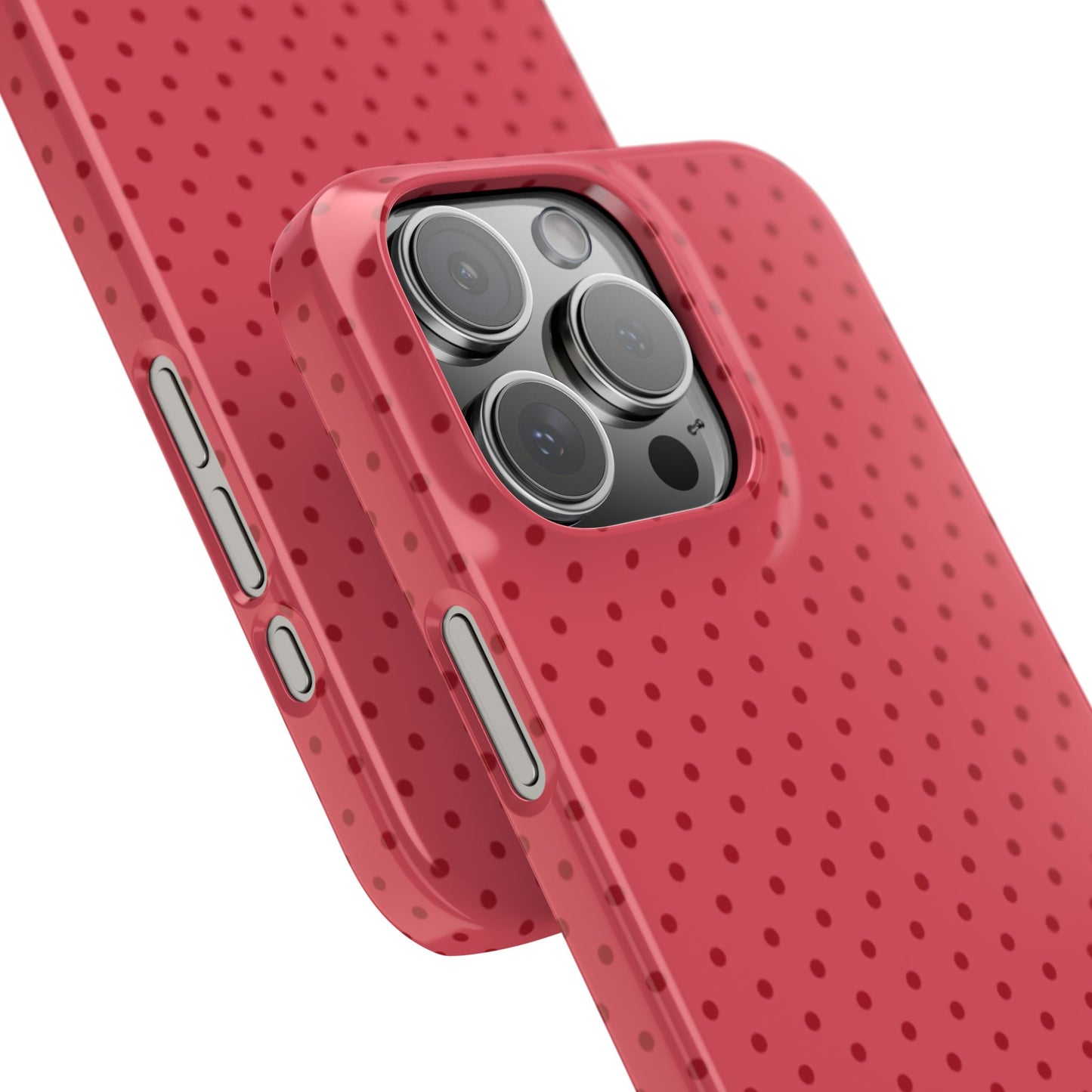 Coral Polka Dot Snap Phone Case