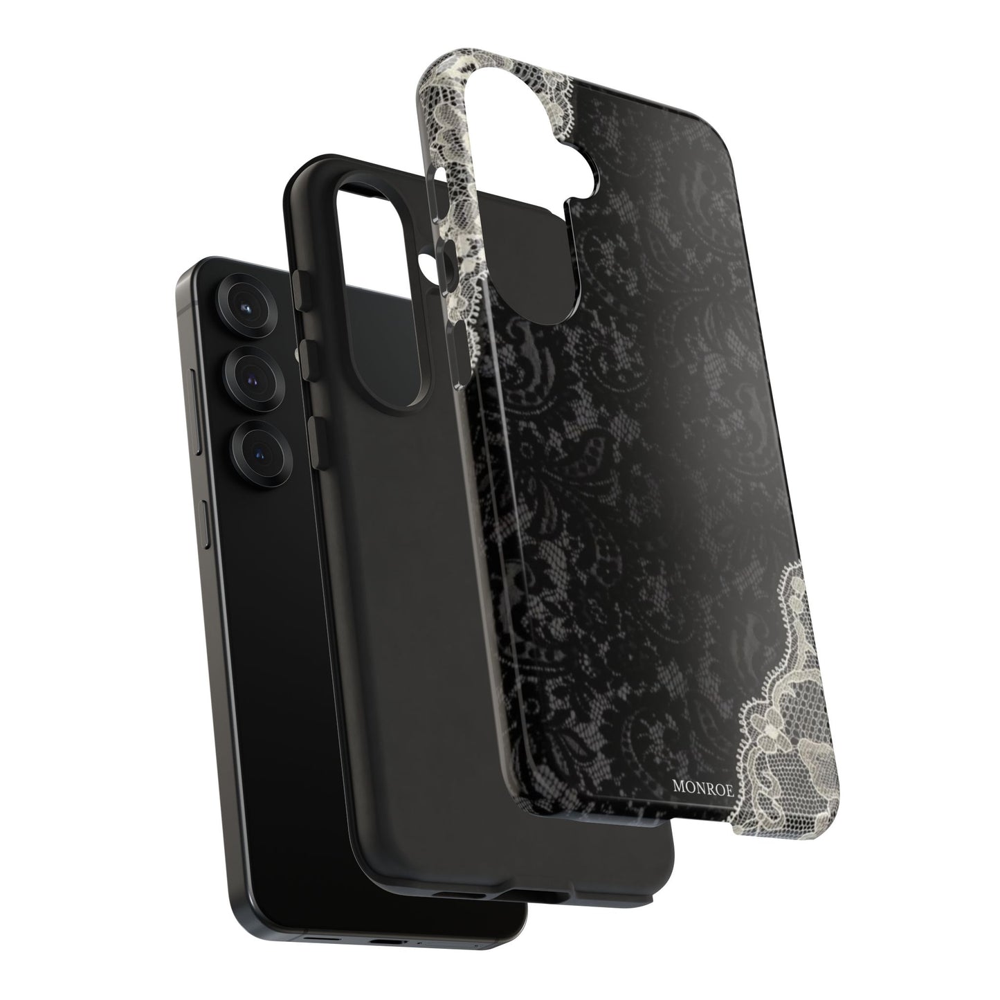Black & White Edged Tough Case