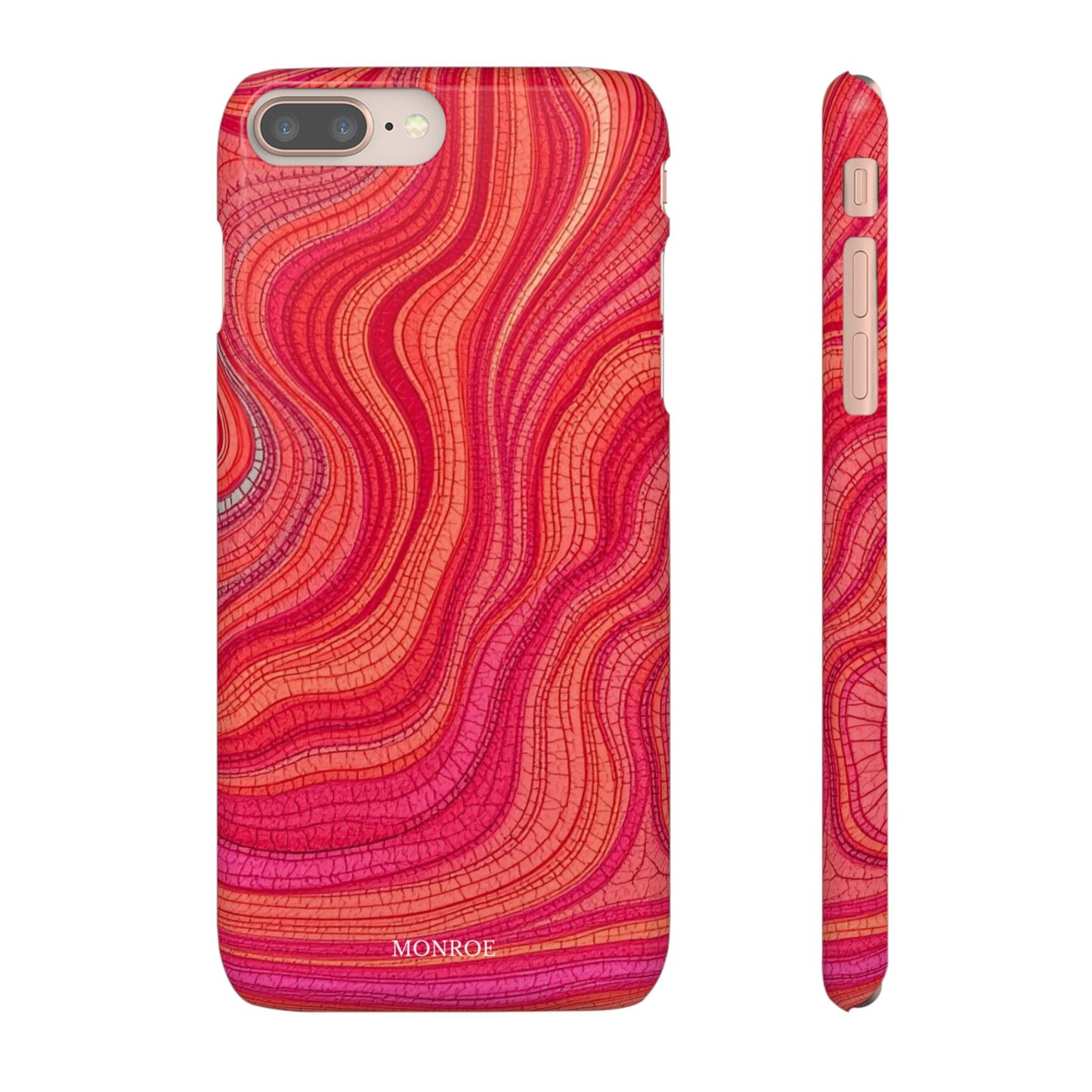 Retro Wavy Red Case